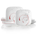 Corelle Splendor Square 18-piece Dinnerware Set, Service for 6