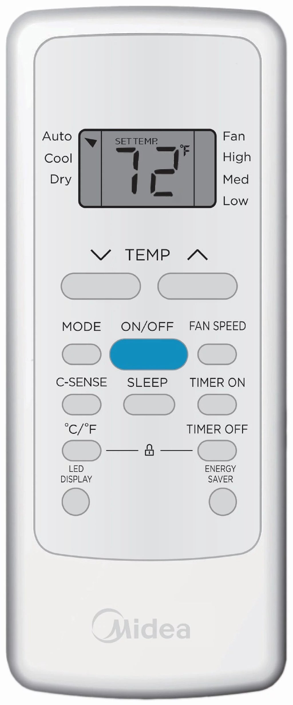 Midea 5,000 BTU 150 Sq Ft Window Air Conditioner with Remote, White, MAW05R1WWT
