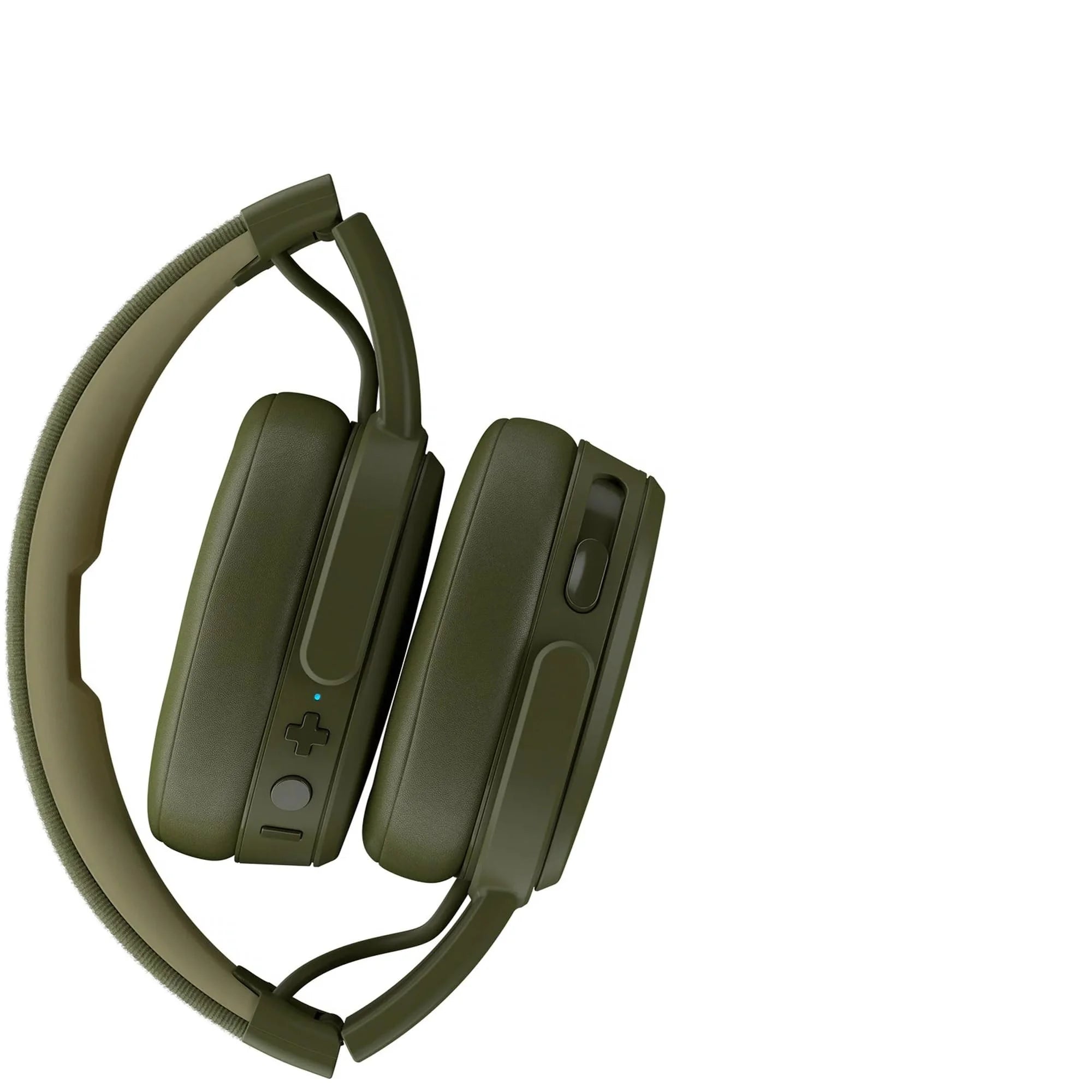 Skullcandy Crusher Wireless Over-The-Ear Headphones Bundle with GSR Premium Deluxe Carrying Pouch (Olive Green)