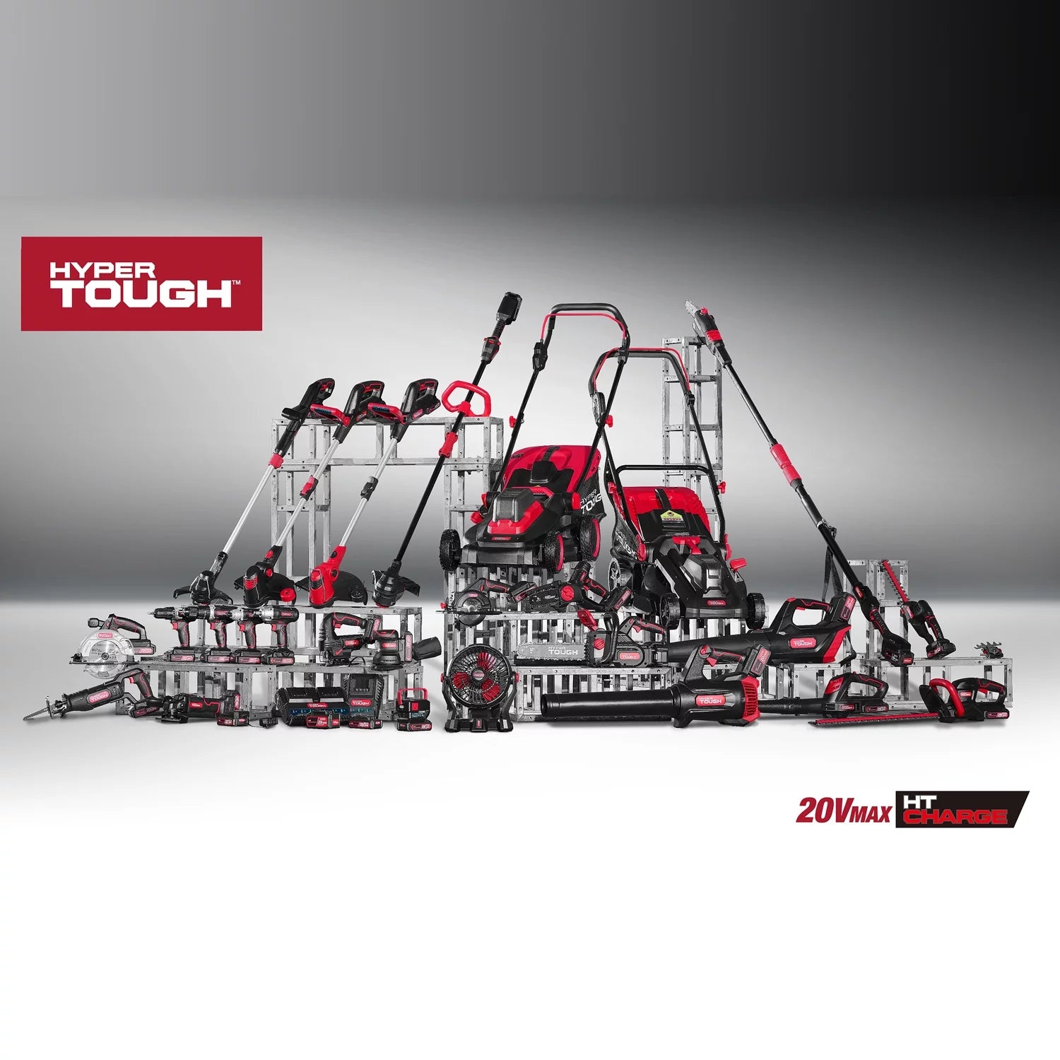 Hyper Tough 20V Max 22-inch Cordless Hedge Trimmer, HT19-401-003-09