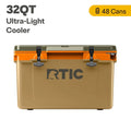 RTIC 32 QT Ultra-Light Hard-Sided Ice Chest Cooler, Trailblazer, Fits 48 Cans