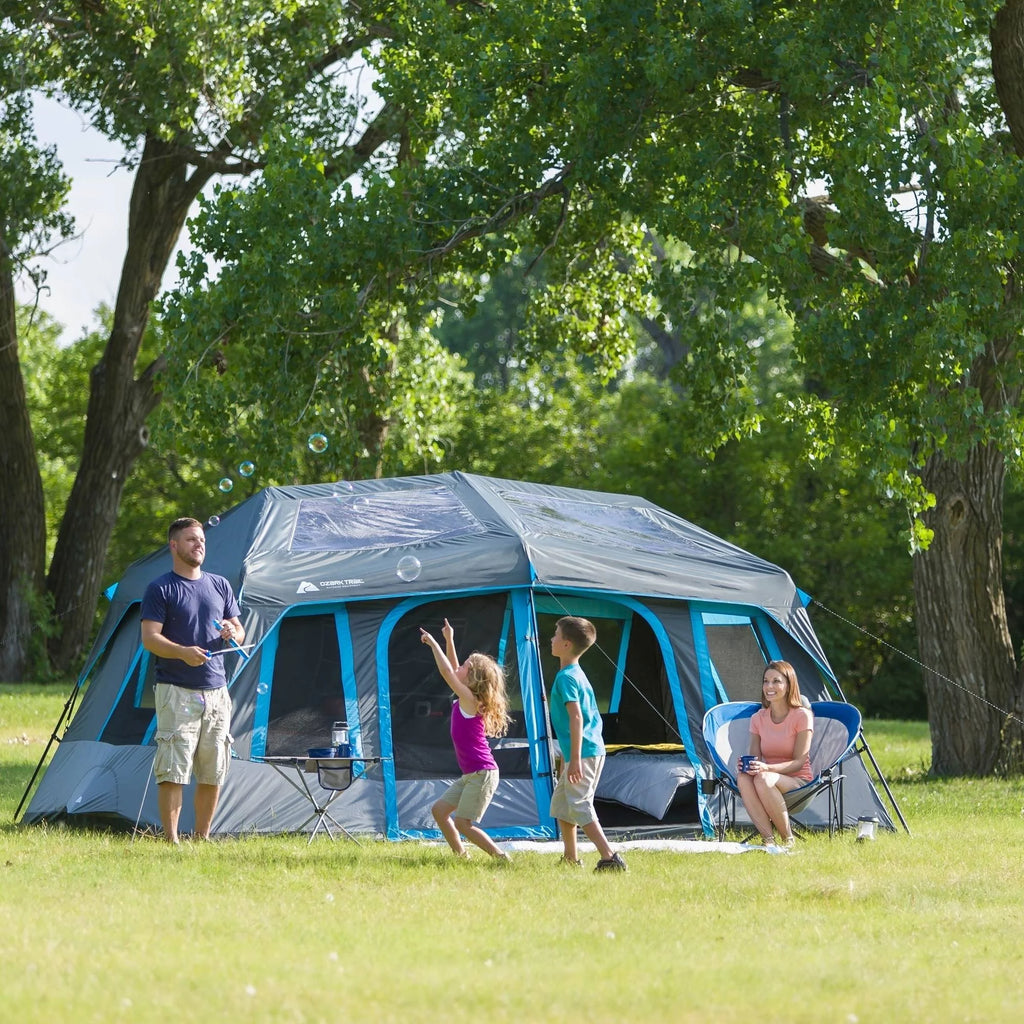 Ozark Trail 14'x10' 10-Person Dark Rest Instant Cabin Tent, 37.7 lbs