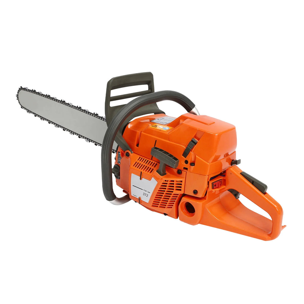 65cc/72cc Gas Chainsaw 24" Bar Gasoline Powered Chain Saw 2-Cycle Wood Cutting Orange