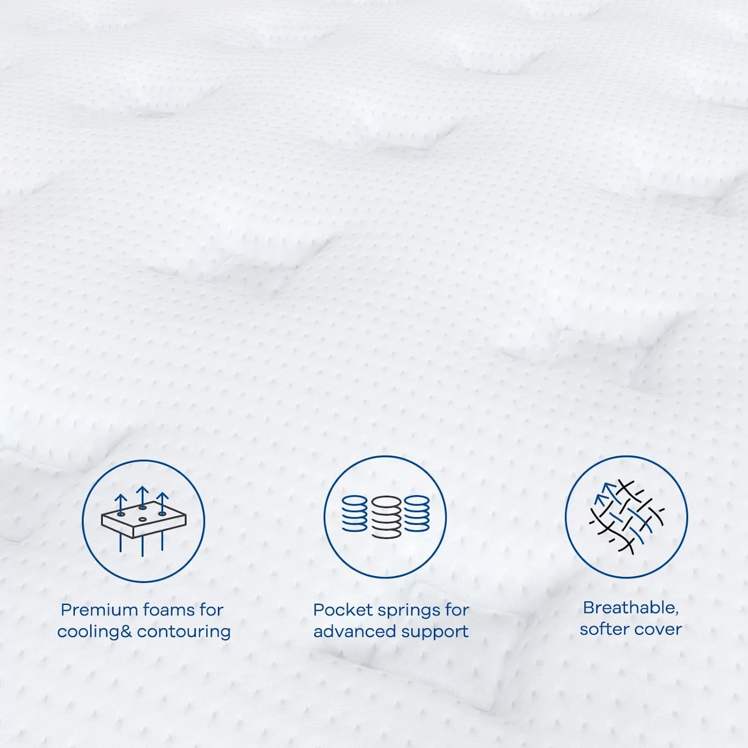 Twin XL Mattress, Coolvie 10 inch Hybrid Mattress in a Box, Medium Firm, Multiple sizes