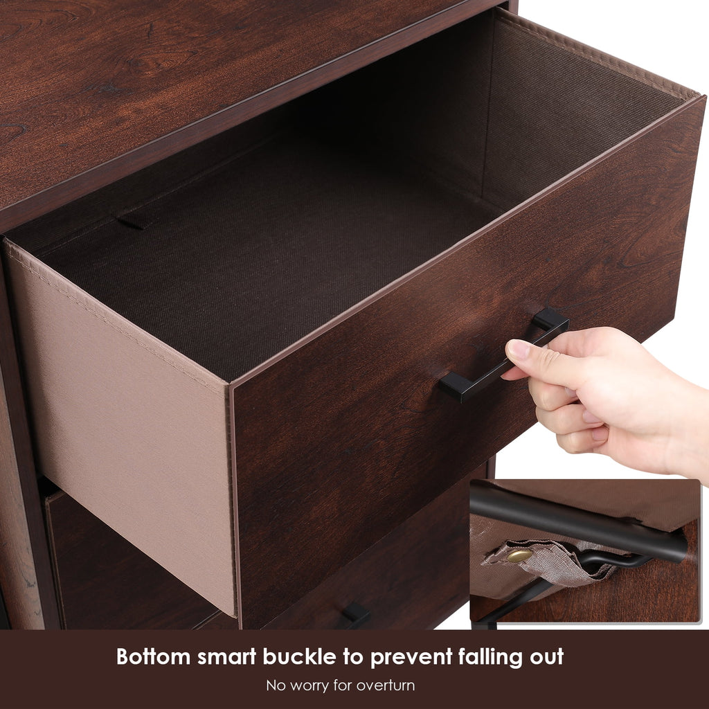 Homfa 3 Drawers Ladder Bookshelf, 3 Tier Open Storage Shelves for Office Living Room, Rustic Brown