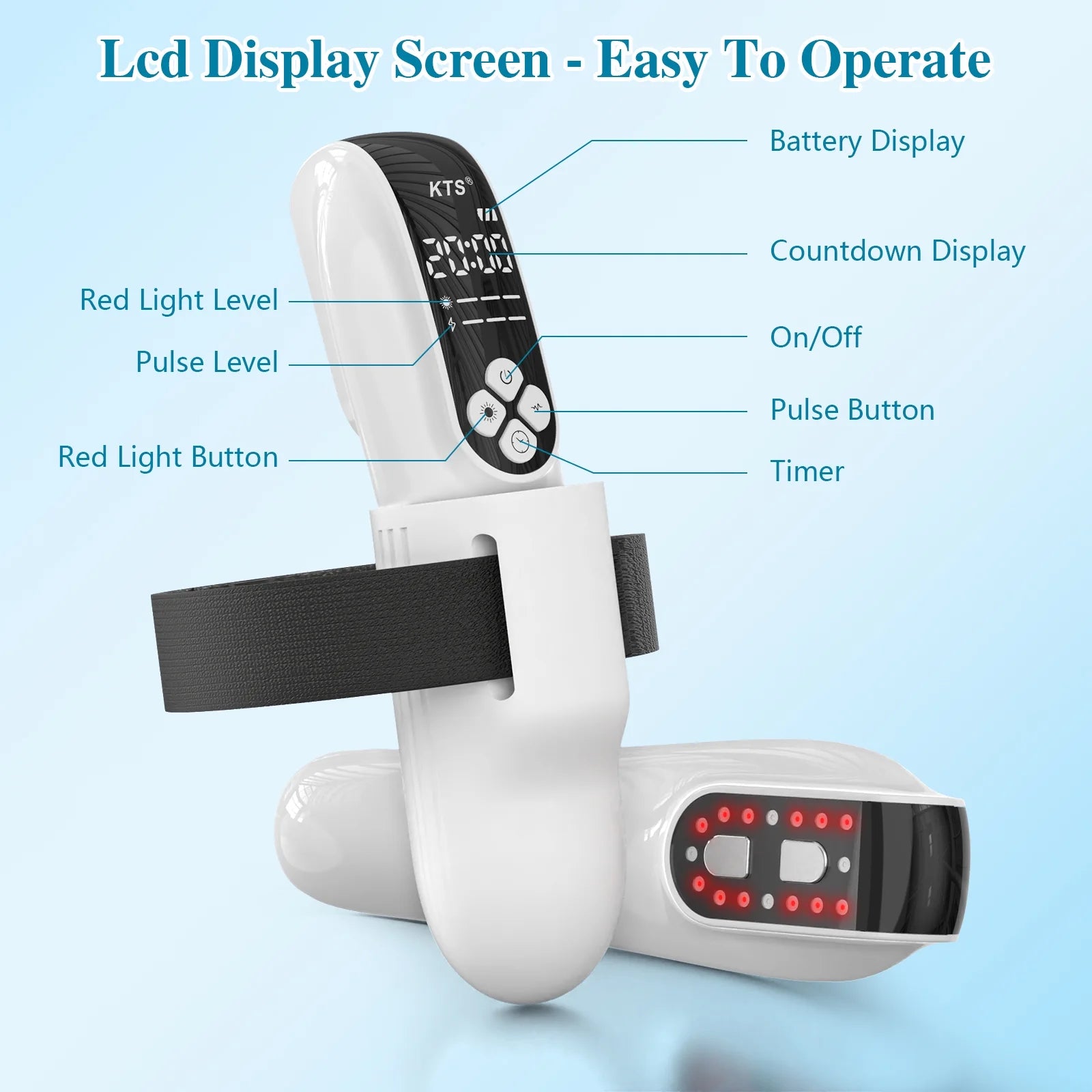 Yiget  Upgraded Low Level Laser Therapy LLLT Equipment 4X808nm Adjustable Power 2-in-1 Function for Portable Use