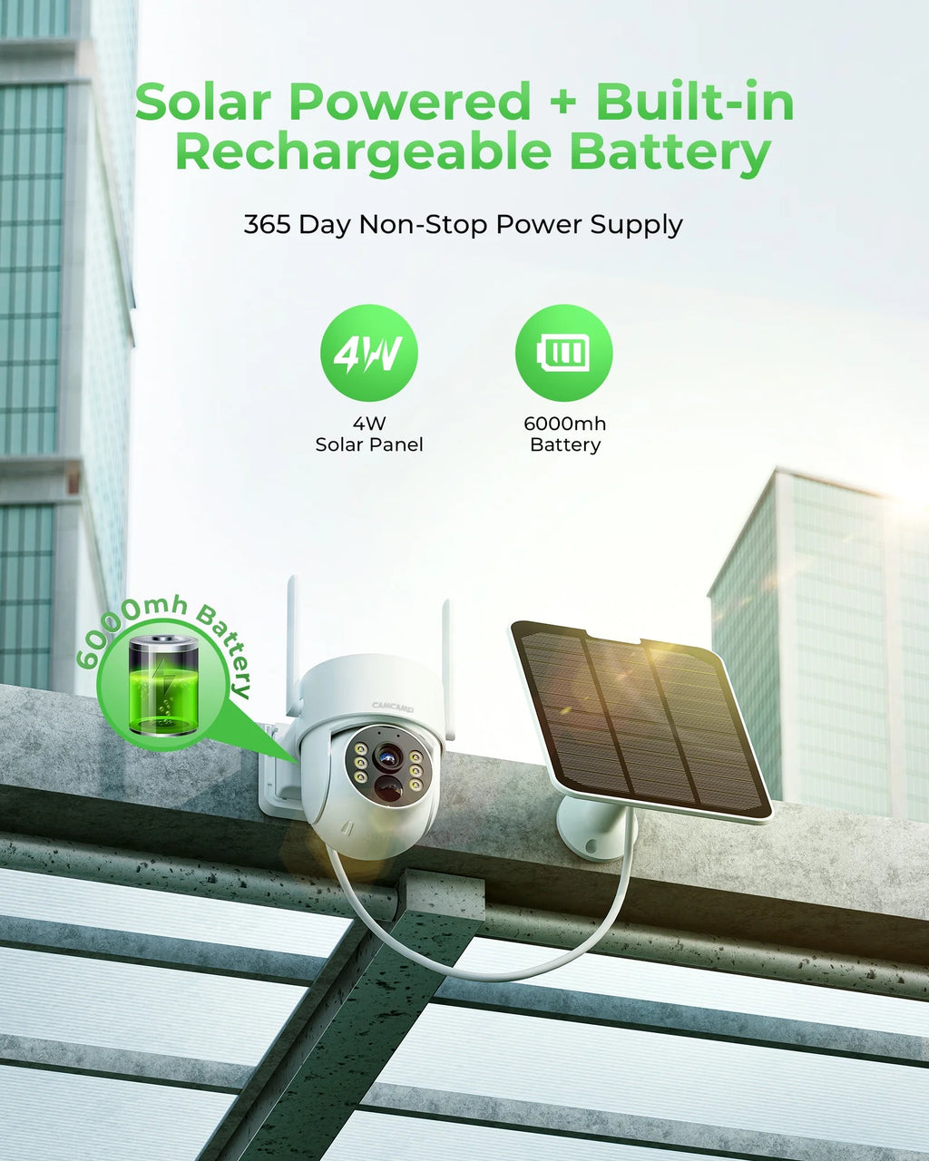 TOGUARD SC44 2K/4MP Solar Security Camera System Outdoor with 7" NVR Monitor Dome Surveillance Camera Wireless WiFi Connector