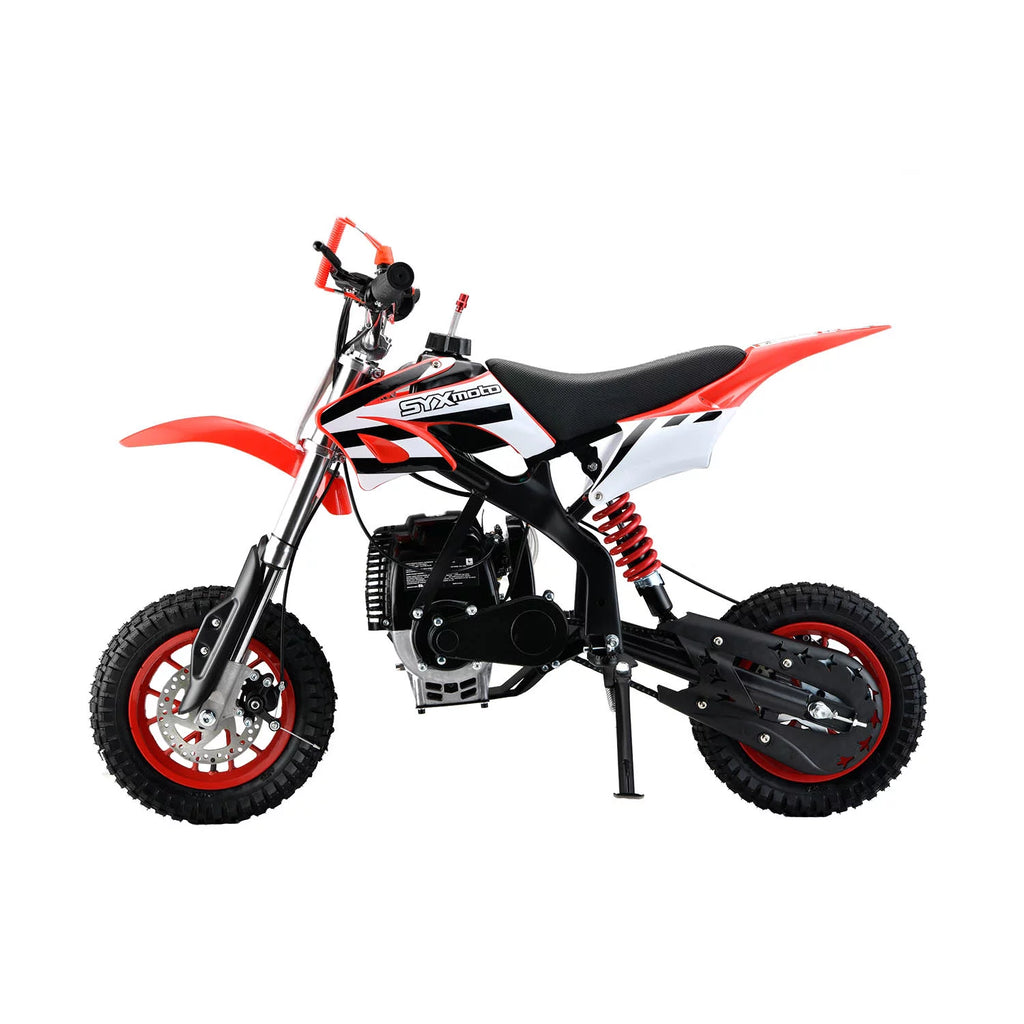SYX MOTO MT-2 Gas Power 40cc 4 Stroke Kids Dirt Bike, Pull Start, Red, Brand New