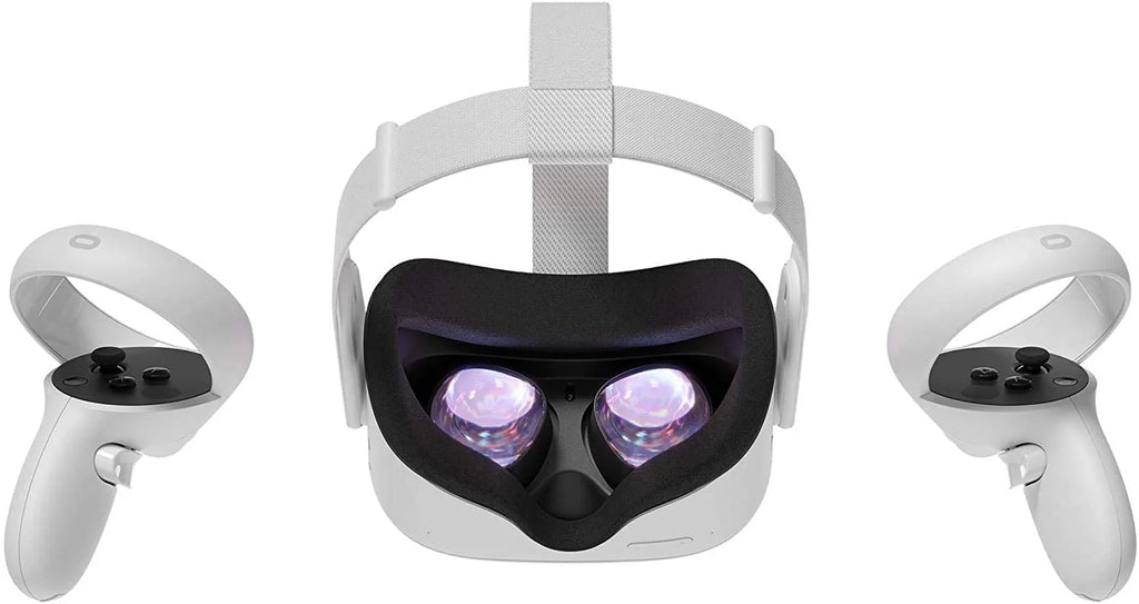 2022 Meta Oculus Quest 2 All-In-One VR Headset, Touch Controllers, 256GB SSD, 1832x1920 up to 90 Hz,3D Audio, Earphone,10Ft Link Cable, Grip Cover,Knuckle & Hand Strap, Lens Cover
