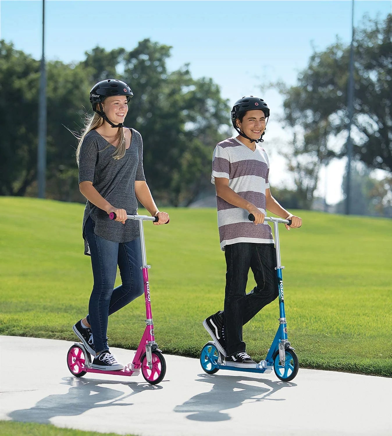 Razor A5 LUX Kick Scooter - Blue