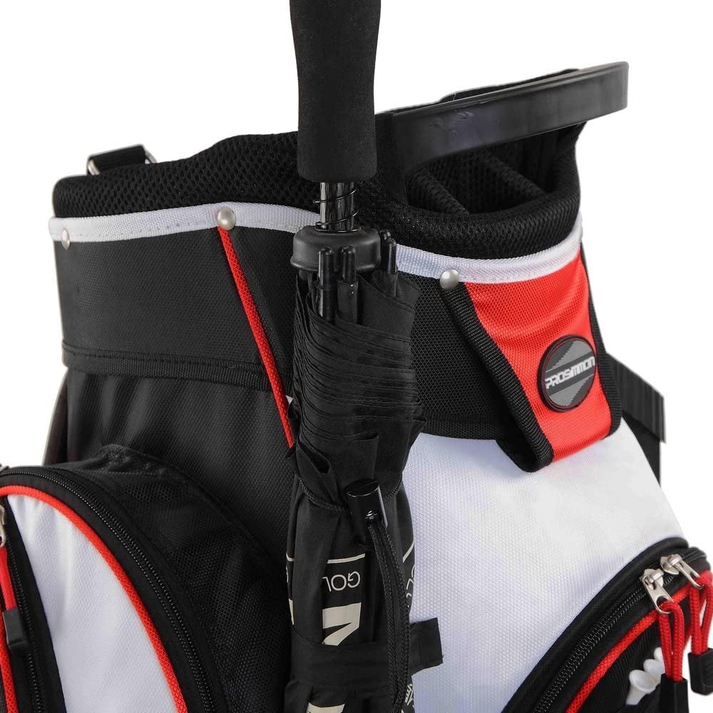 Prosimmon Tour 14 Way Cart Golf Club Bag Black and Gray