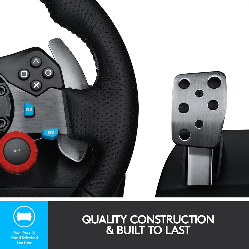 Logitech G29 Racing Wheel and Pedals For PC, PS4, PS5 with Accessories
