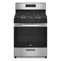 WFG505M0MS Whirlpool 30" 5.1 cu ft 5 Burners Gas Range in Stainless Steel.dimensions of 29” width, 27.2” depth, and 46.25” height