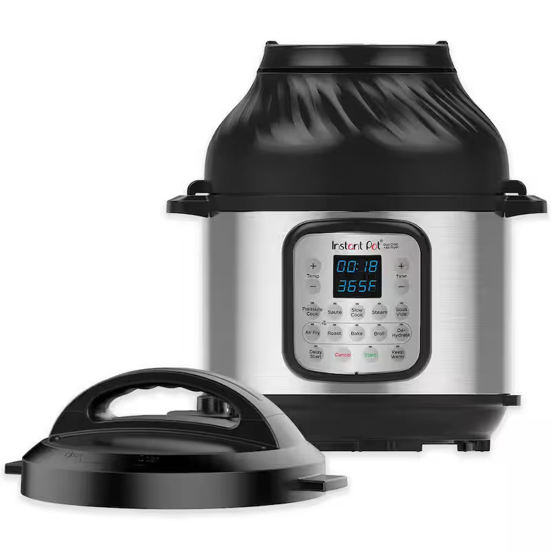 8 Qt. Silver Duo Crisp Air Fryer with EPC Combo