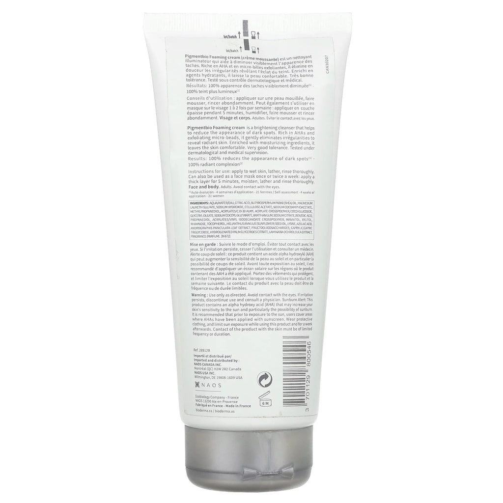 Bioderma Pigmentbio Foaming Cream 6.7fl.oz/200ml