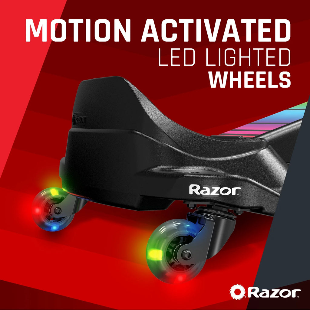 Razor Crazy Cart Shift Lightshow - 12V Electric Drifting Go-Kart for Kids Ages 6+