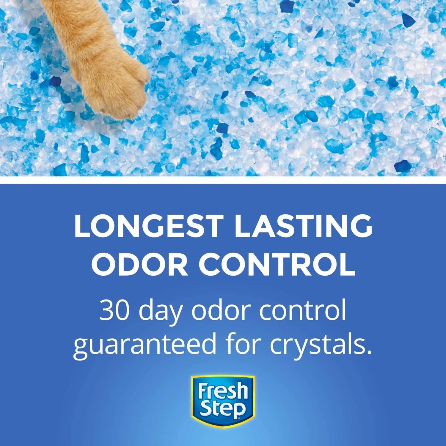Fresh Step Crystals, Premium Cat Litter, Scented, 16 Pounds (2 Pack of 8 lb Bags)