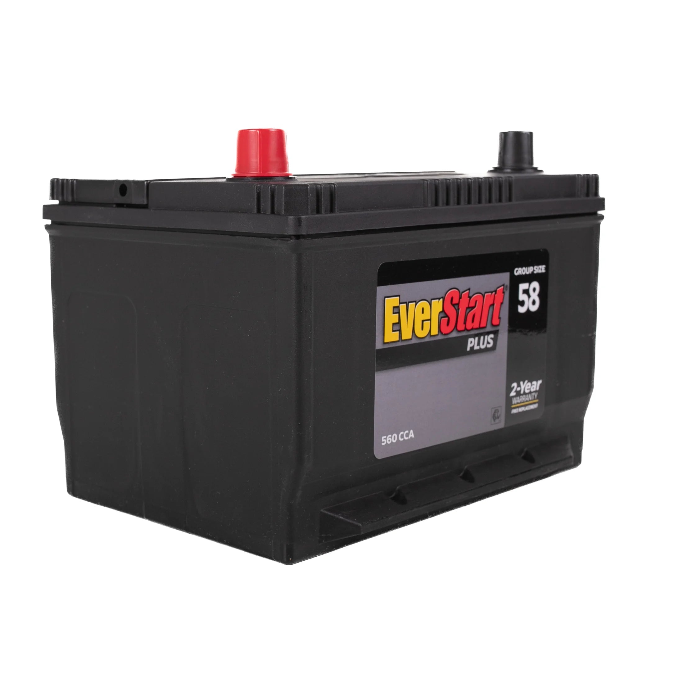 EverStart Plus Lead Acid Automotive Battery, Group Size 58 (12 Volt/550 CCA)