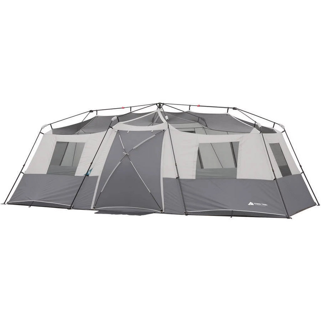 Ozark Trail 20' x 10' Instant Cabin Tent in Gray and Teal, Sleeps 12