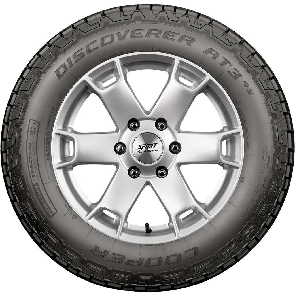 Set of 4 (FOUR) Cooper Discoverer AT3 4S 265/70R18 116T AT A/T All Terrain Tires Fits: 2021-23 Ford F-150 XLT, 2022 Toyota Tundra SR5 TRD Off-Road