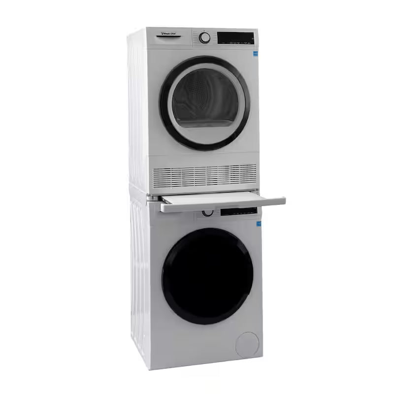 4.0 cu. ft. ventless, Condensing Front Load Stackable Electric Dryer, 24 in. in White