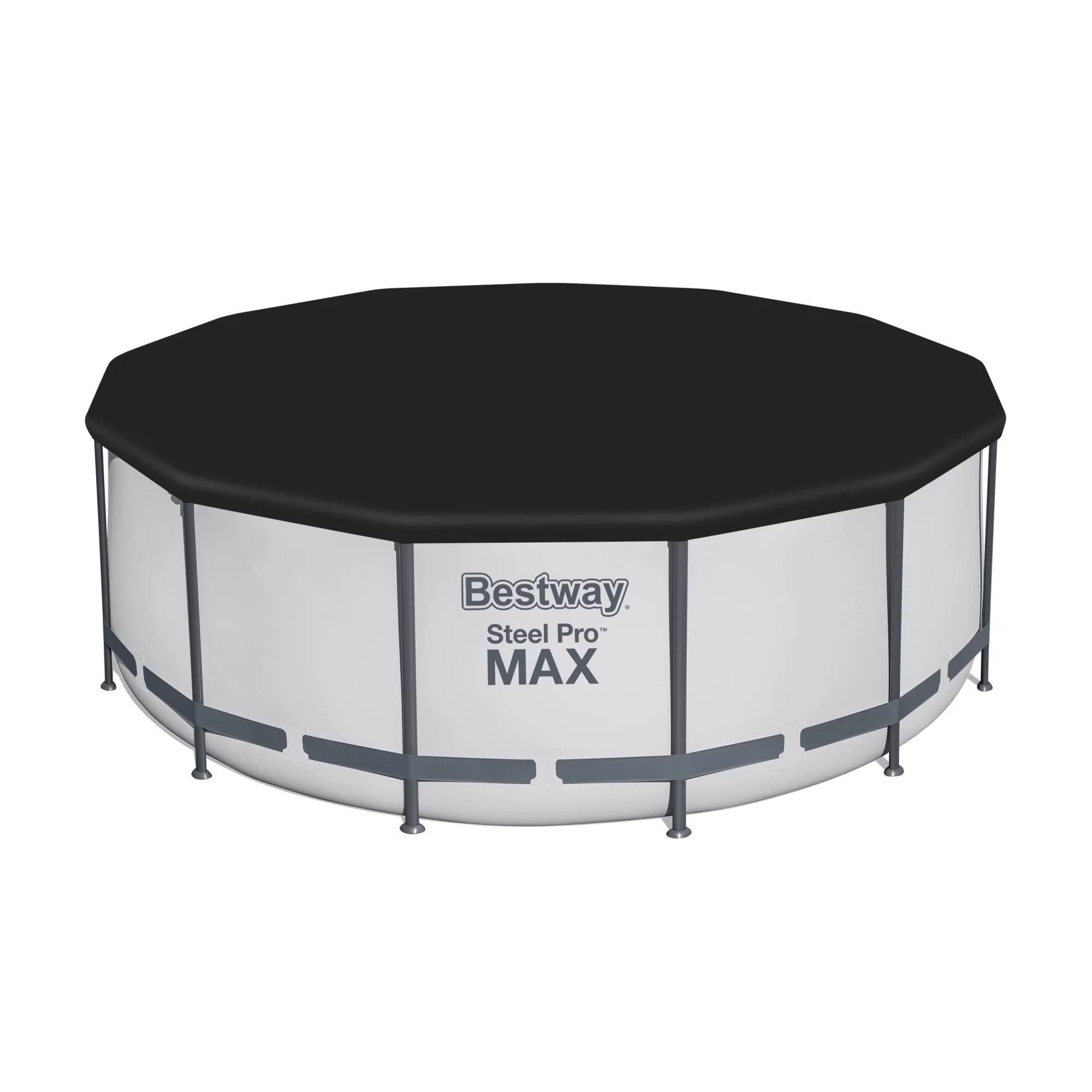 Bestway Steel Pro 15' x 48" Round Above Ground Outdoor Swimming Pool