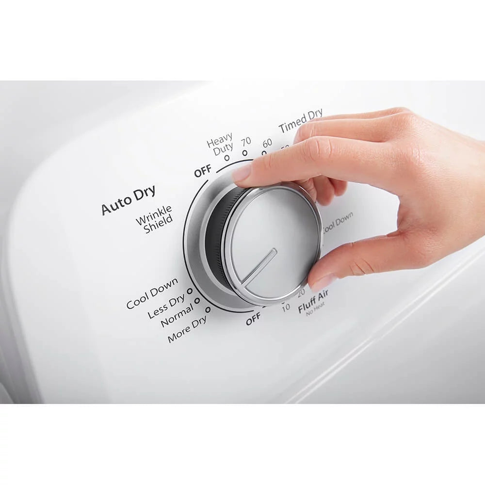 Whirlpool® Brand New WED4850HW 7.0 Cu. ft. Top Load Electric Dryer with Auto Dry™ System.  Product Height 43" - Width 29"