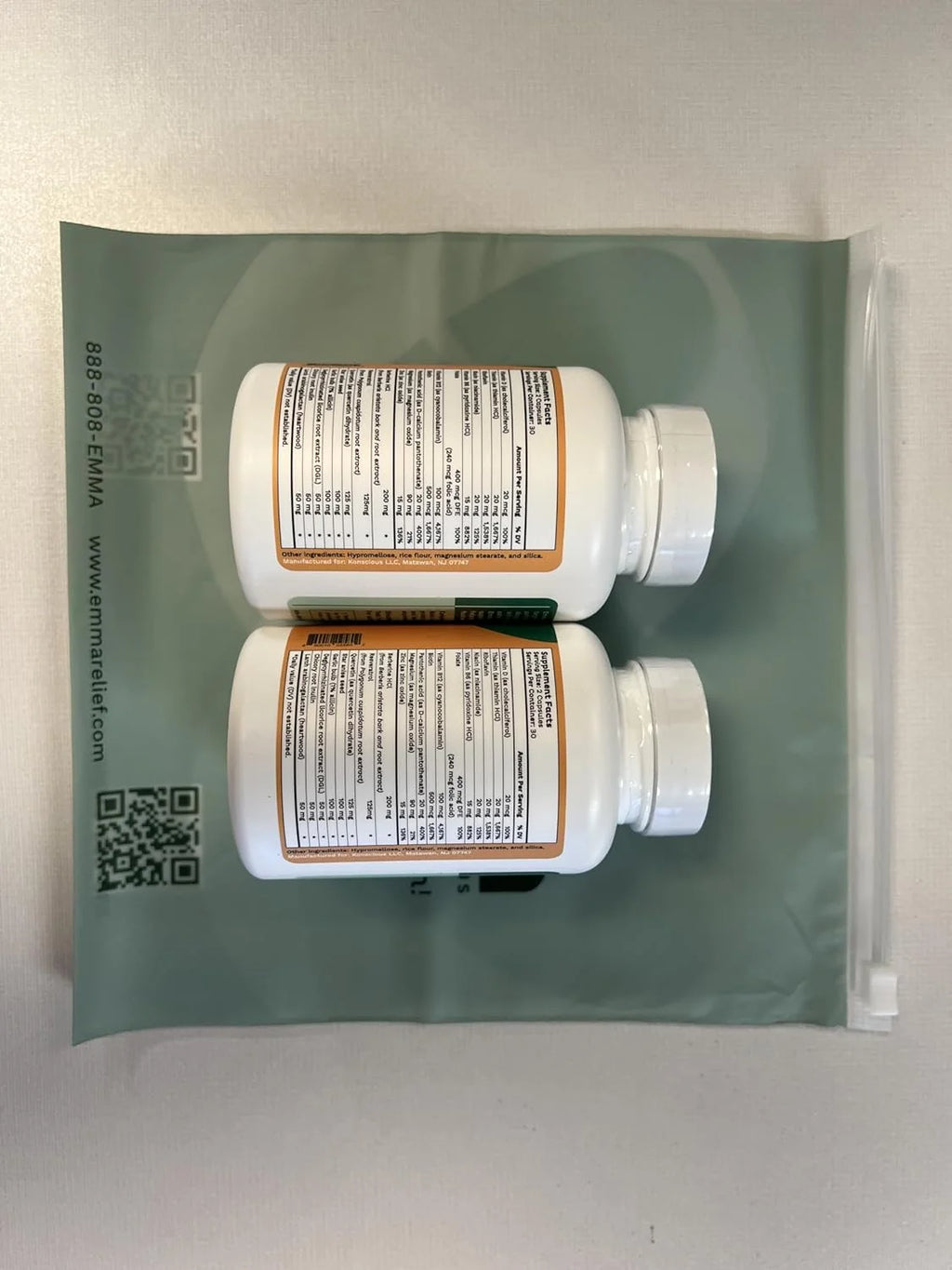 Emma Gut Health - 2 Pack - Gas and Bloating Relief, Constipation, Leaky Gut Repair - Gut Cleanse & Restore Digestion - Regulate Bowel Movement. Probiotics and Laxative Alternative, 120 Capsules