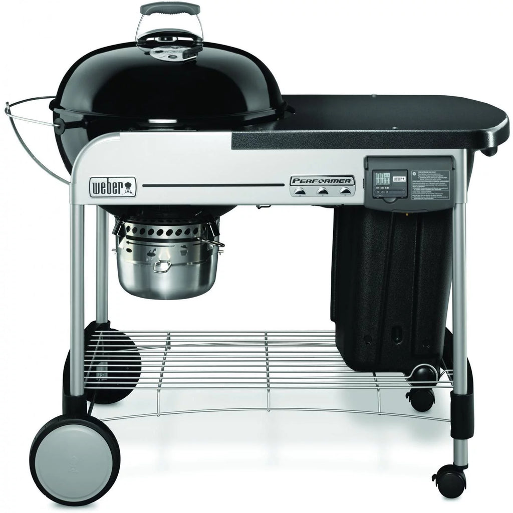 Weber Performer Deluxe 22-Inch Freestanding Charcoal Grill With Touch-N-Go Ignition - Black - 15501001