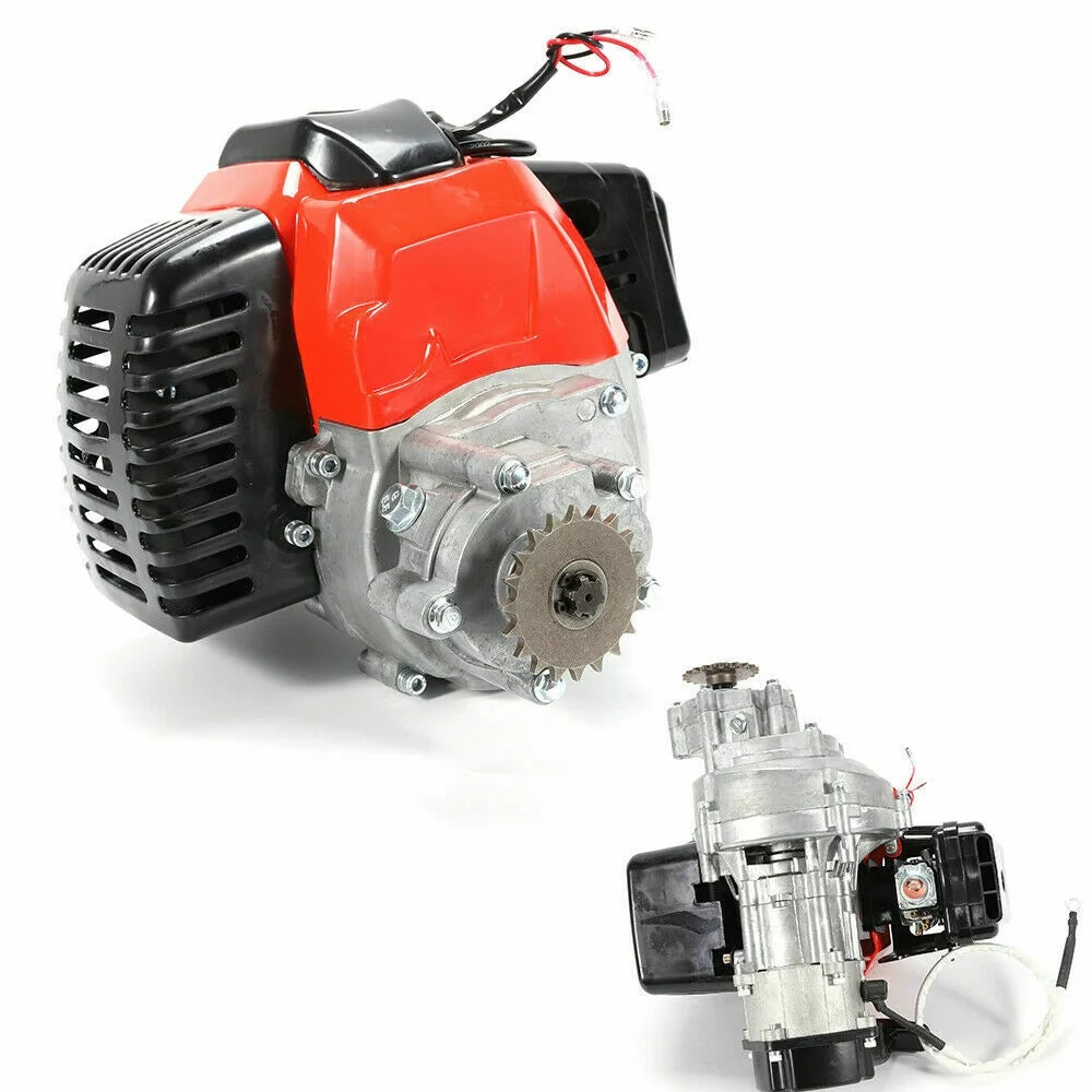 CNCEST 49CC 2-Stroke Gas Engine Kits Single Cylinder Pull Start Mini choppers for Pocket Bike
