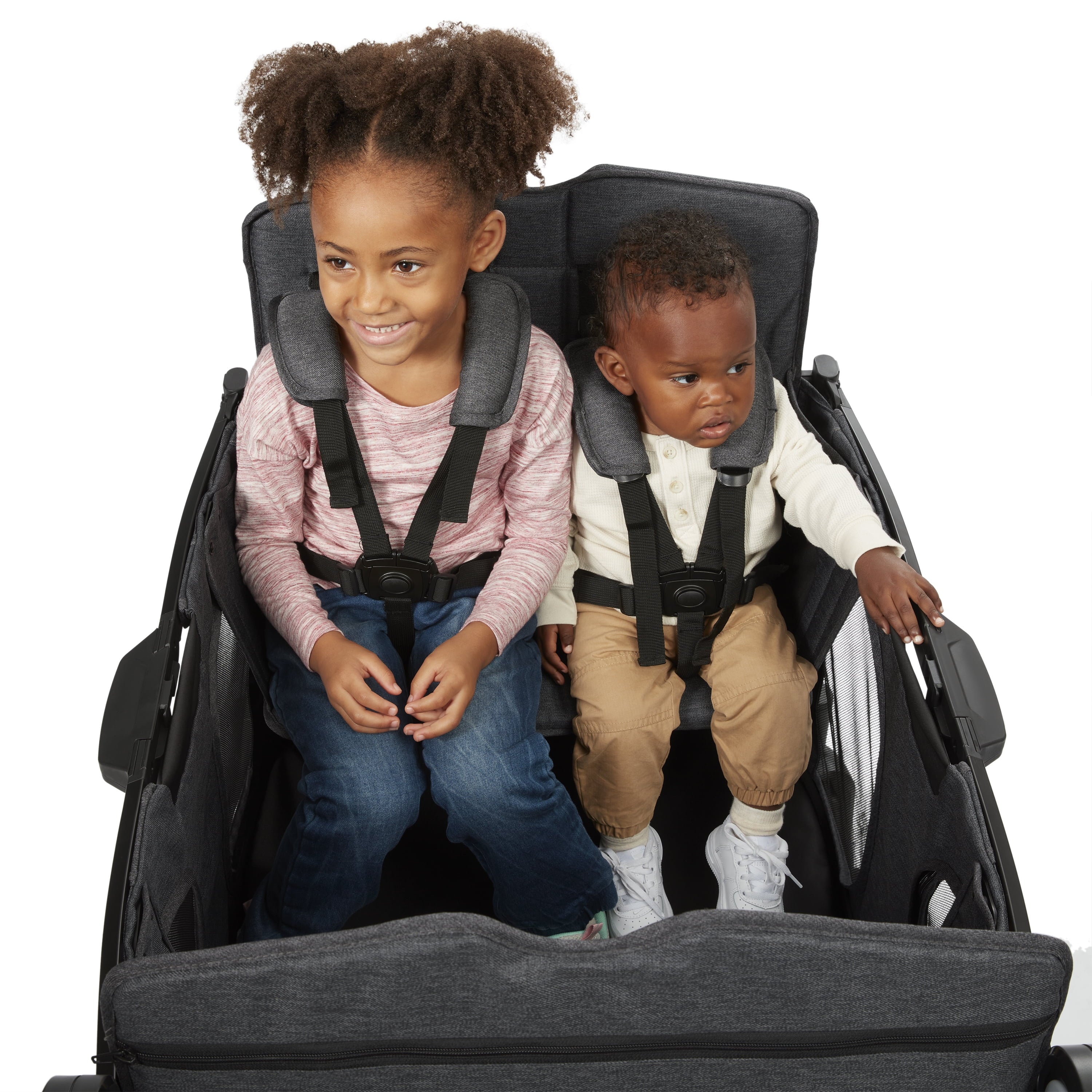 Radio Flyer, Voya™ XT Quad Stroller Wagon, Premium Stroller Wagon for 4 Kids, Accessories Included