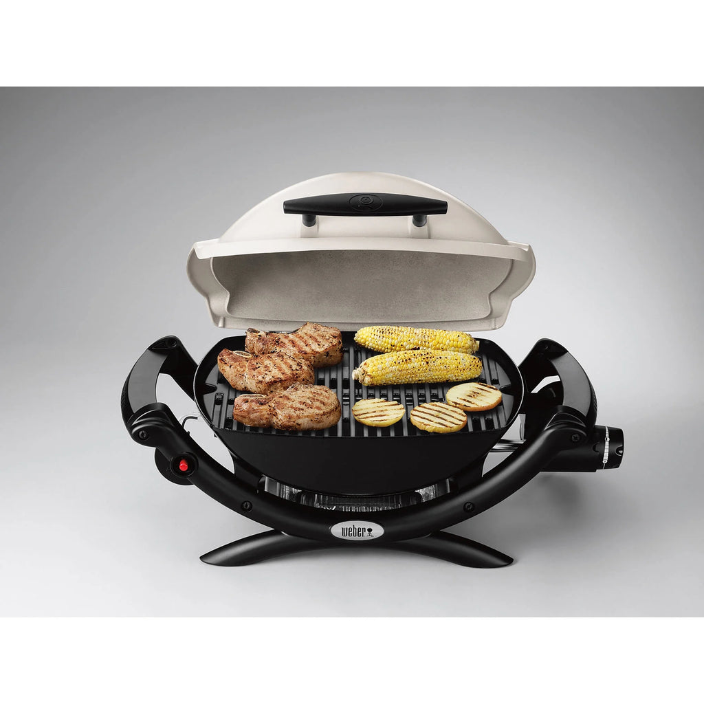 Weber Q 1000 1-Burner Portable Gas Grill, Titanium