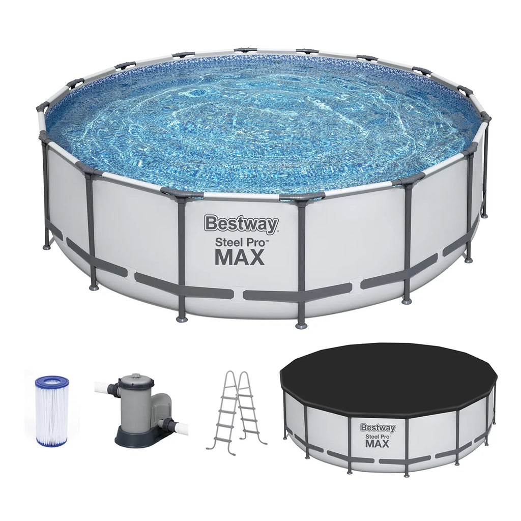 Bestway Steel Pro MAX 14' x 48" Round Above Ground Swimming Pool Set