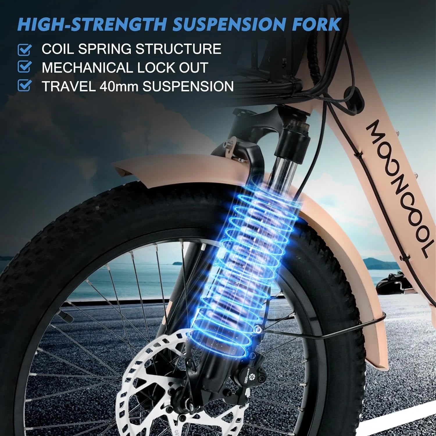 MOONCOOL 24"/26" Electric Tricycle for Adults, 350W 36V 7 Speeds Electric Trike Motorized Three Wheel Electric Bikes Bicycle with Large Basket for Women Men